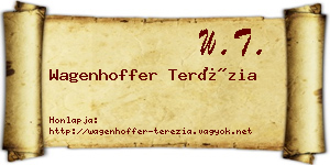 Wagenhoffer Terézia névjegykártya