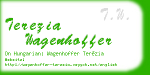 terezia wagenhoffer business card